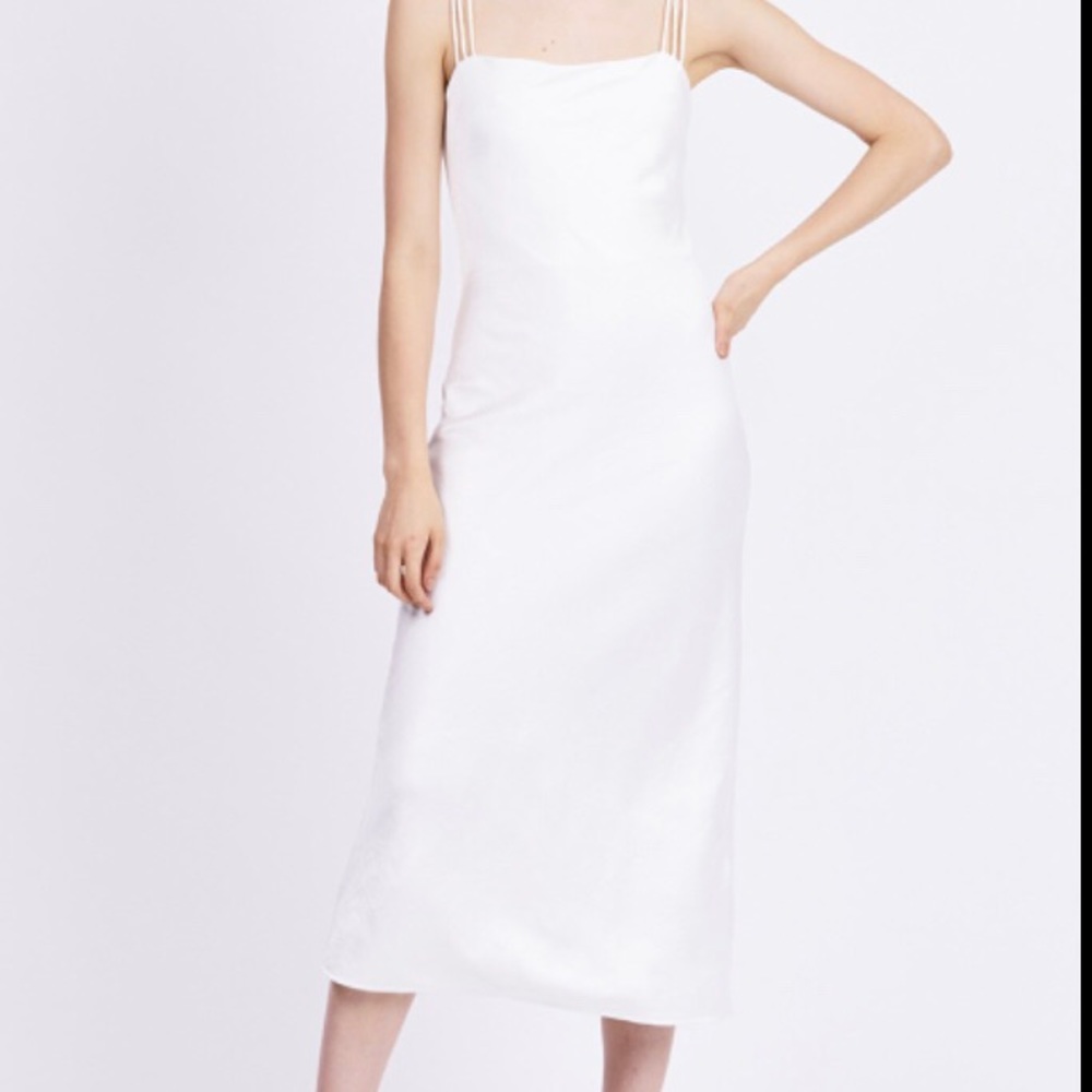 Off white 90s style slip dress.